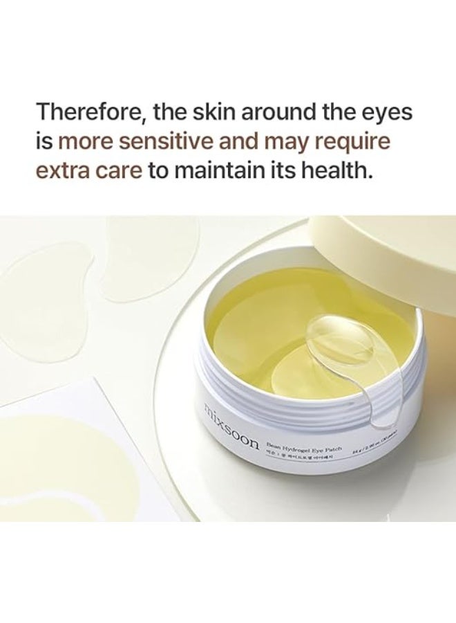Mixsoon Bean Hydrogel Eye Patch - 84g (30 Pairs) | Amino Acid  Collagen-Infused | Hydrating  Brightening | Peptide-Enriched | Gentle Care for Under Eyes  Smile Lines - Image 2